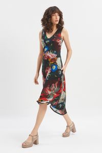 Vestido tule decote v Rosa Chitão
