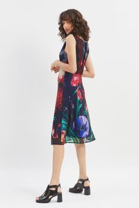 Vestido tule fita veludo costa Floral Burnet