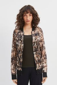 Jaqueta Bomber Tule Estampas