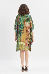 Vestido viscose saída de praia beijo de klint