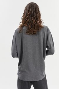 Blusa manga morcego egonchiele cinza