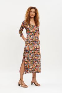 Vestido midi com bolso são jorge