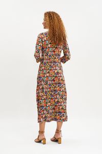 Vestido midi com bolso são jorge