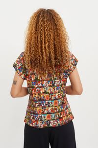 Blusa gola role de malha são jorge