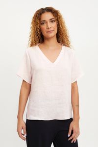 Blusa linho rosa