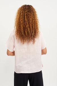 Blusa linho rosa