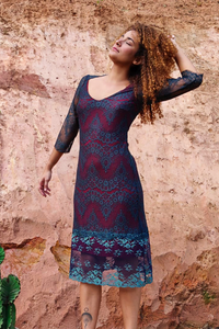 Vestido Basico Renda Verde
