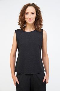 Blusa Moletim Recorte Cava