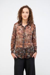 Camisa Fenda Lateral onça
