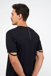 Blusa malha Fita Costas preto