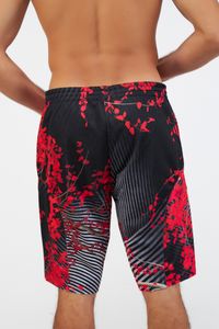 Bermuda Bolso Faca Floresta vermelha