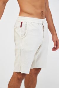Bermuda moletom Com Bolso E Botão