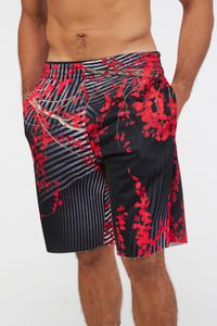Bermuda Bolso Faca Floresta vermelha