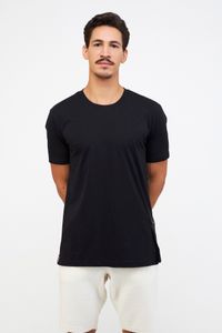 Blusa malha Bolso Lateral preto