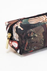 Porta-lápis Estampado Renascentista com Zíper