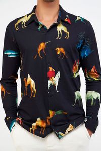 Camisa Malha Algodao Estampa Animais de Bosh