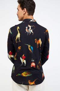 Camisa Malha Algodao Estampa Animais de Bosh