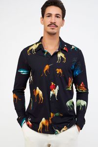 Camisa Malha Algodao Estampa Animais de Bosh