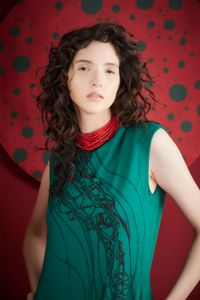 Vestido de Malha Verde Decote Reto