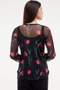Casaquinho Tule Tulipas