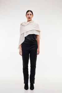 Xale Tricot Creme