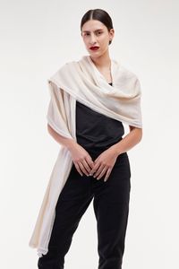 Xale Tricot Creme