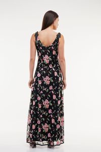 Vestido Alça Alamar tule bordado