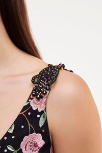 Vestido Alça Alamar tule bordado