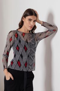 Blusa Tule Segunda Pele Tribal Indígena Off