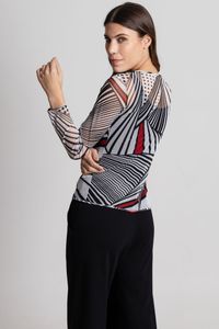 Blusa Tule Segunda Pele Linhas Reta off