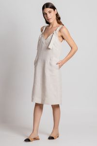 Vestido Linho com Ilhós