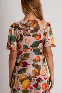 Vestido curto tule Frutas Cítricas