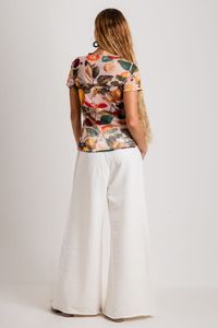 Blusa segunda pele manga curta Frutas Cítricas