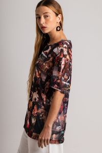 Blusa de Tule Quadro Renascentista