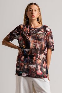 Blusa de Tule Quadro Renascentista