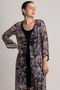 Kimono Longo Figuras Medievais
