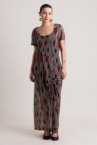 Vestido longo em tule Tribal Indígena