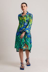 Vestido curto Chemise Van Gogh Orquídea