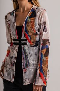 Casaquinho de tule Mulheres Egon Schiele