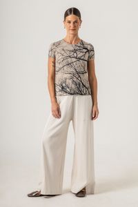 Blusa Malha Baby Look Galho Vari Escura