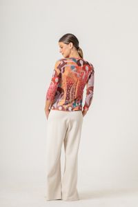 Blusa de Tule segunda pele Klimt Beethoven