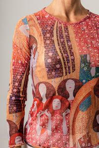 Blusa de Tule segunda pele Klimt Beethoven