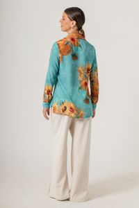 Camisa estampada Van Gogh Sunflowers