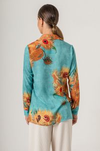 Camisa estampada Van Gogh Sunflowers