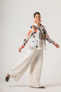 Camisa estampada Mulheres E.Schiele C