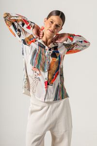Camisa estampada Mulheres E.Schiele C