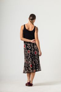 Saia Midi de tule Klimt Moma Poa Black