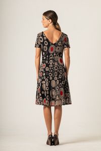 Vestido curto tule decote V Klimt Moma Poa