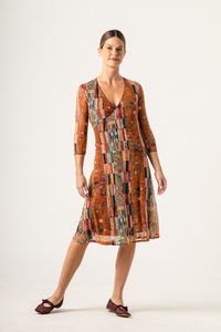 Vestido Curto de Tule Transpasse Klimt Golden Knight