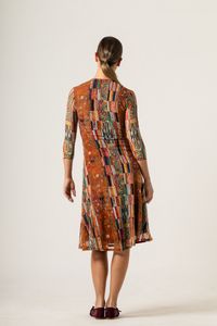 Vestido Curto de Tule Transpasse Klimt Golden Knight